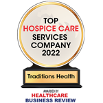 Award icon for top hospice care services company for 2022
